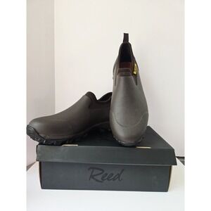 Reed Mens work boots Weston Slip on waterproof size 13 3710 brown